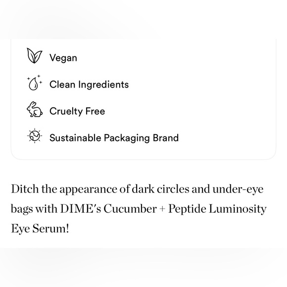 $7❤️‍🔥 DIME Beauty Luminous Eye Serum 👁️ NEW Cream - Picture 6 of 10
